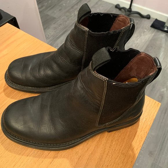 Timberland leather boots - Men's size 7.5 (but actually fit like US 8.5) - Picture 1 of 13
